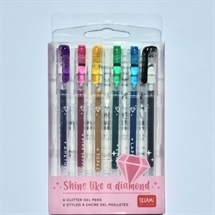Legami - Glitter gel pens 6 stk.